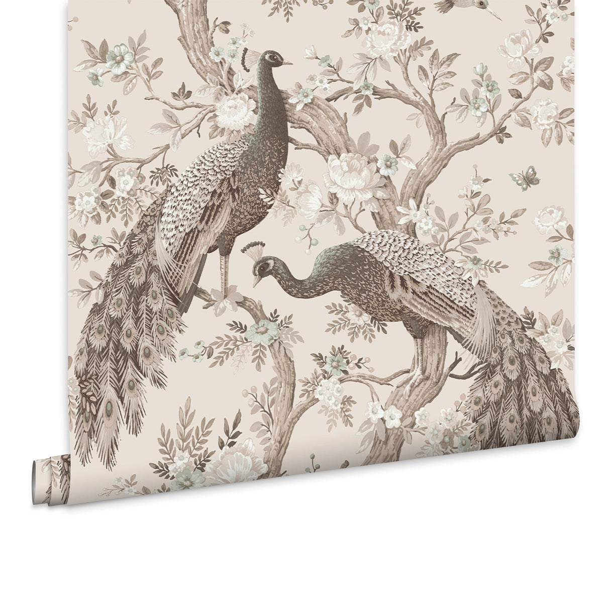 Laura Ashley Vliesbehang - Belvedere Soft Truffle - 10mx52cm