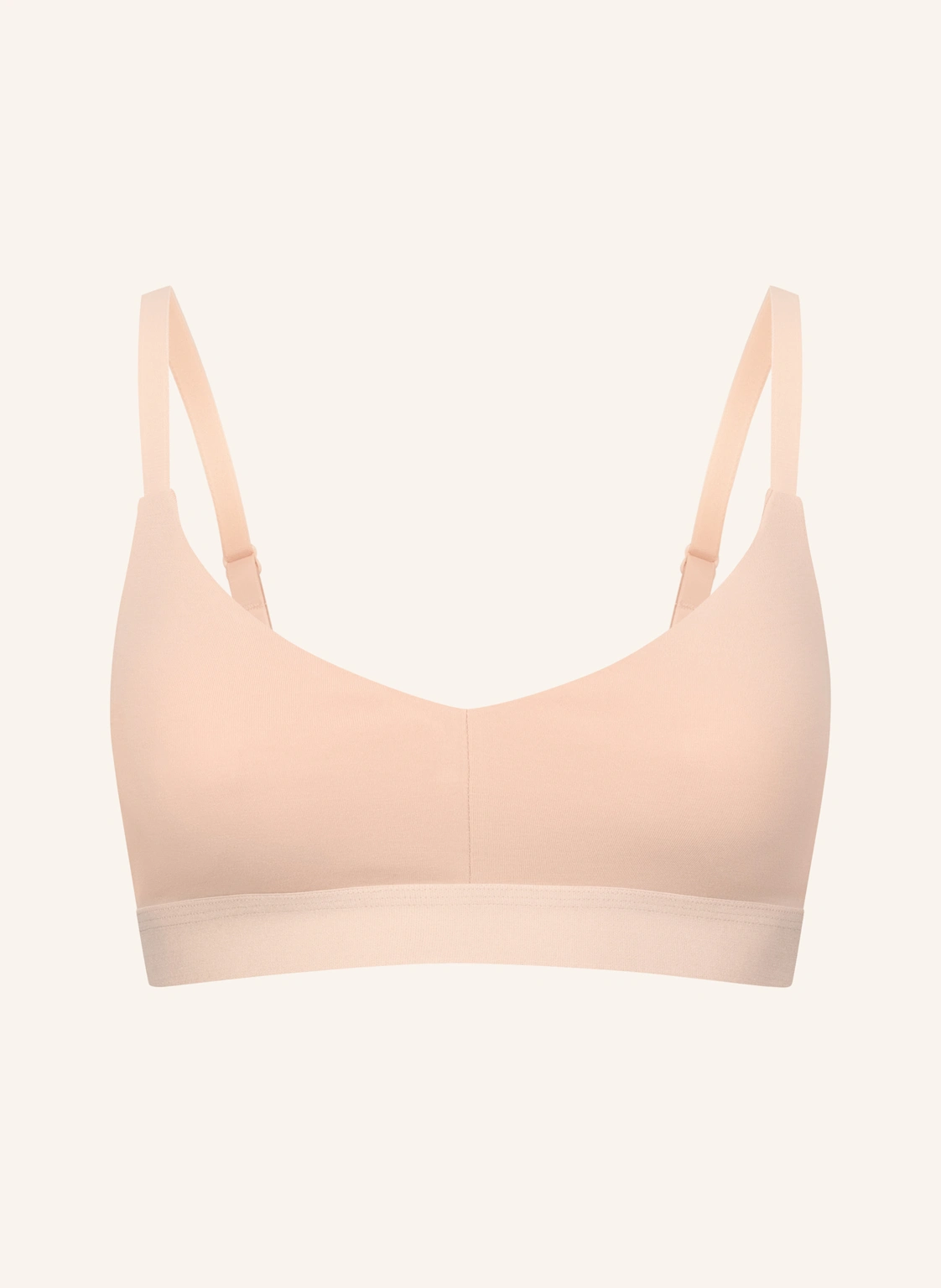 erlich textil Casual Cotton Bralette mit herausnehmbaren Pads bügellos mit Baumwolle (aus kontrolliert biologischem Anbau) - verstellbare Träger