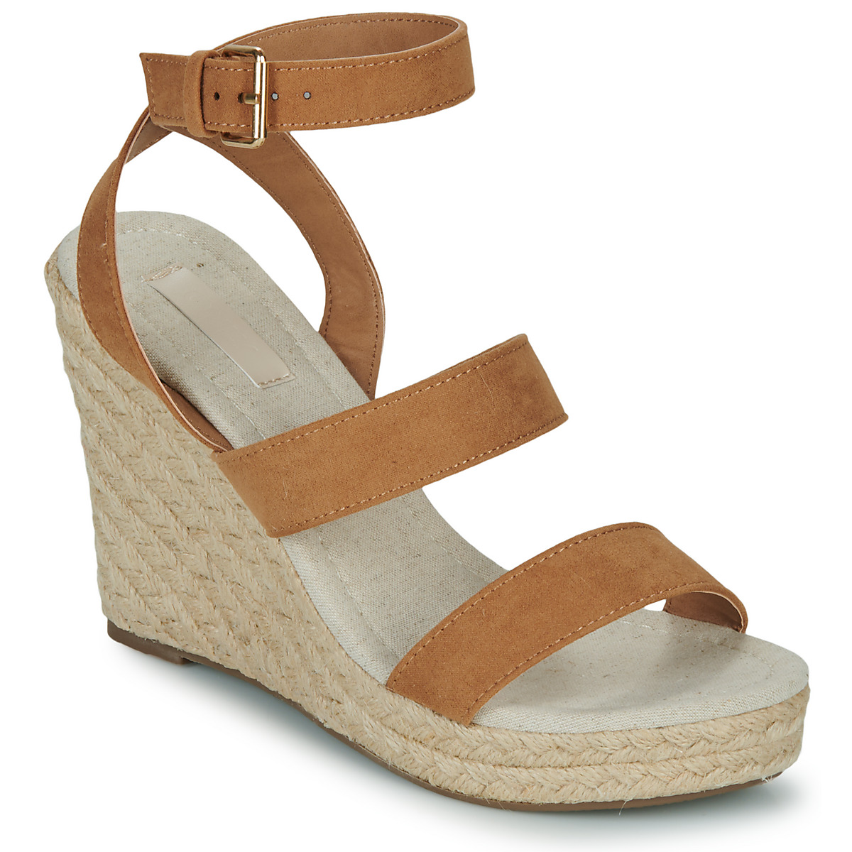 Only - ONLAMELIA-16 WEDGE SANDAL - Cognac