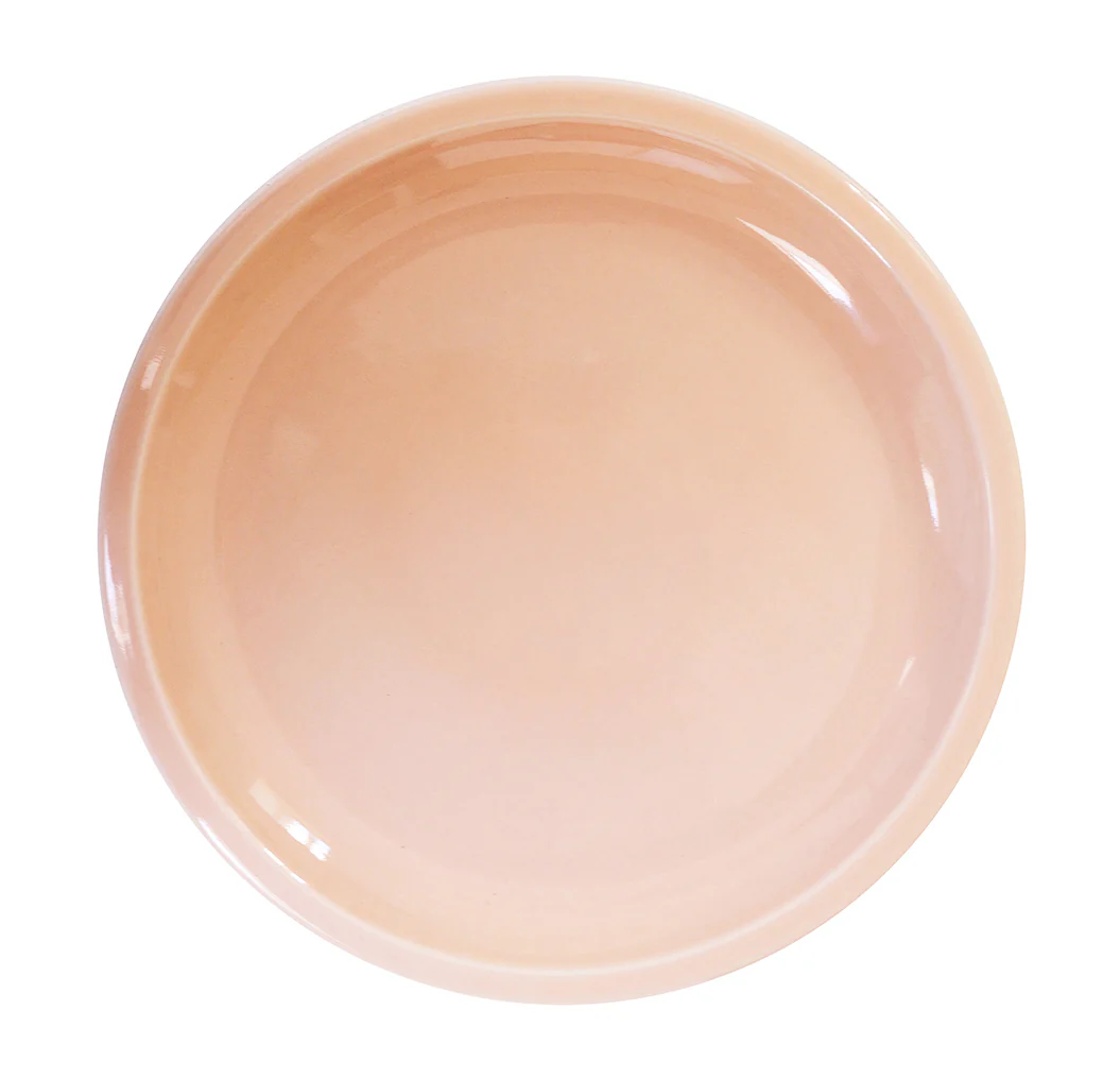 assiette de présentation rose buvard