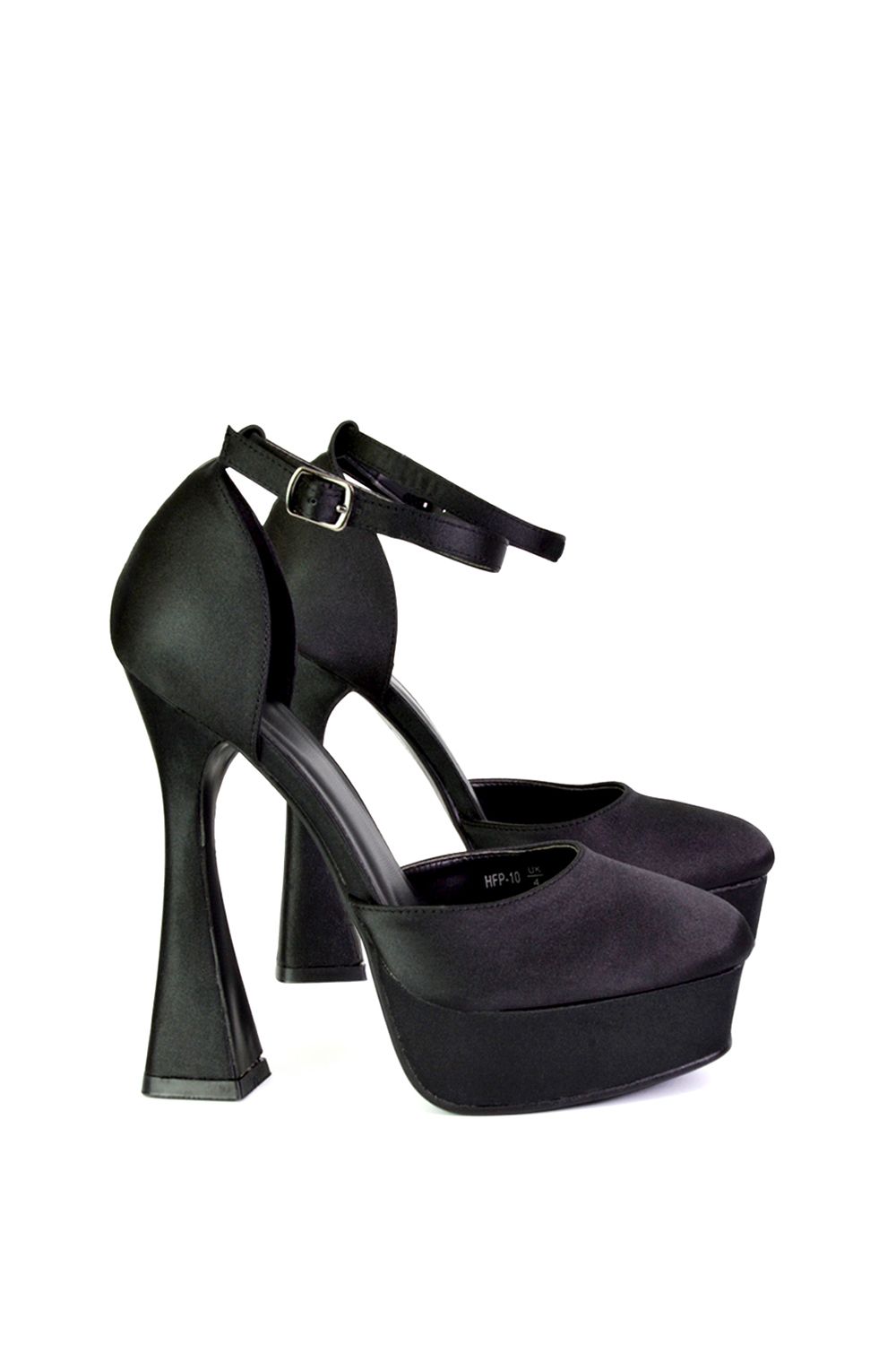 XY London Leonardo' Satin Court High Heels Platform Wedding Shoes