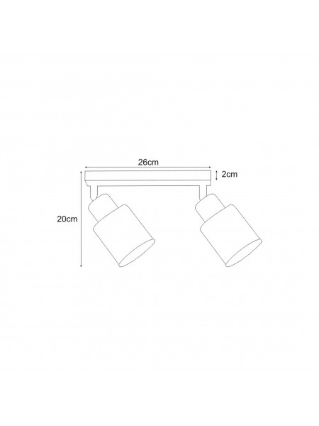 Lampa sufitowa TROY BLACK K-4561