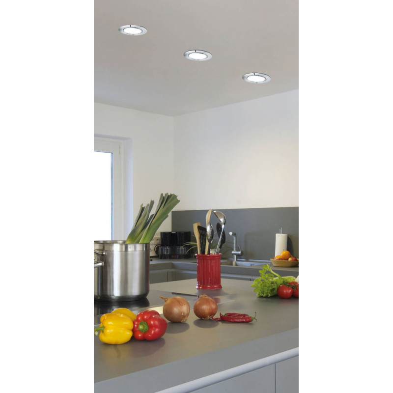 Spot encastrable LED Peneto chrome Ø 8,7 cm 4,6 W EGLO