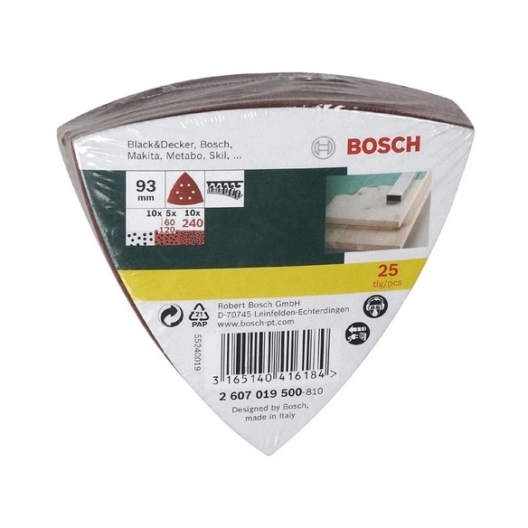 Schleifblatt, Körnung: G60 240, Gewebe, grün