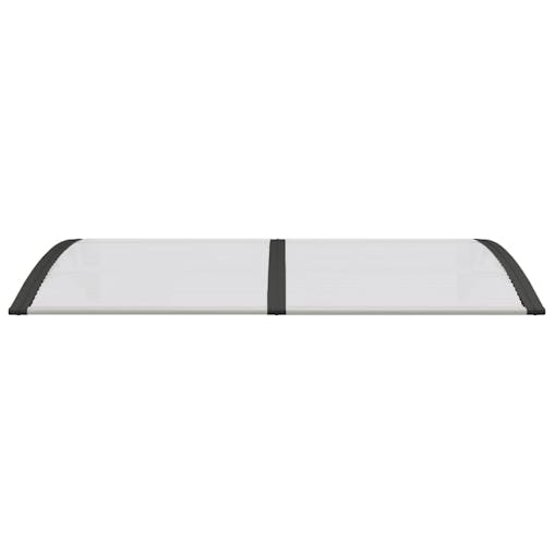 NNEVL Door Canopy Black and Transparent 150x80 cm Polycarbonate