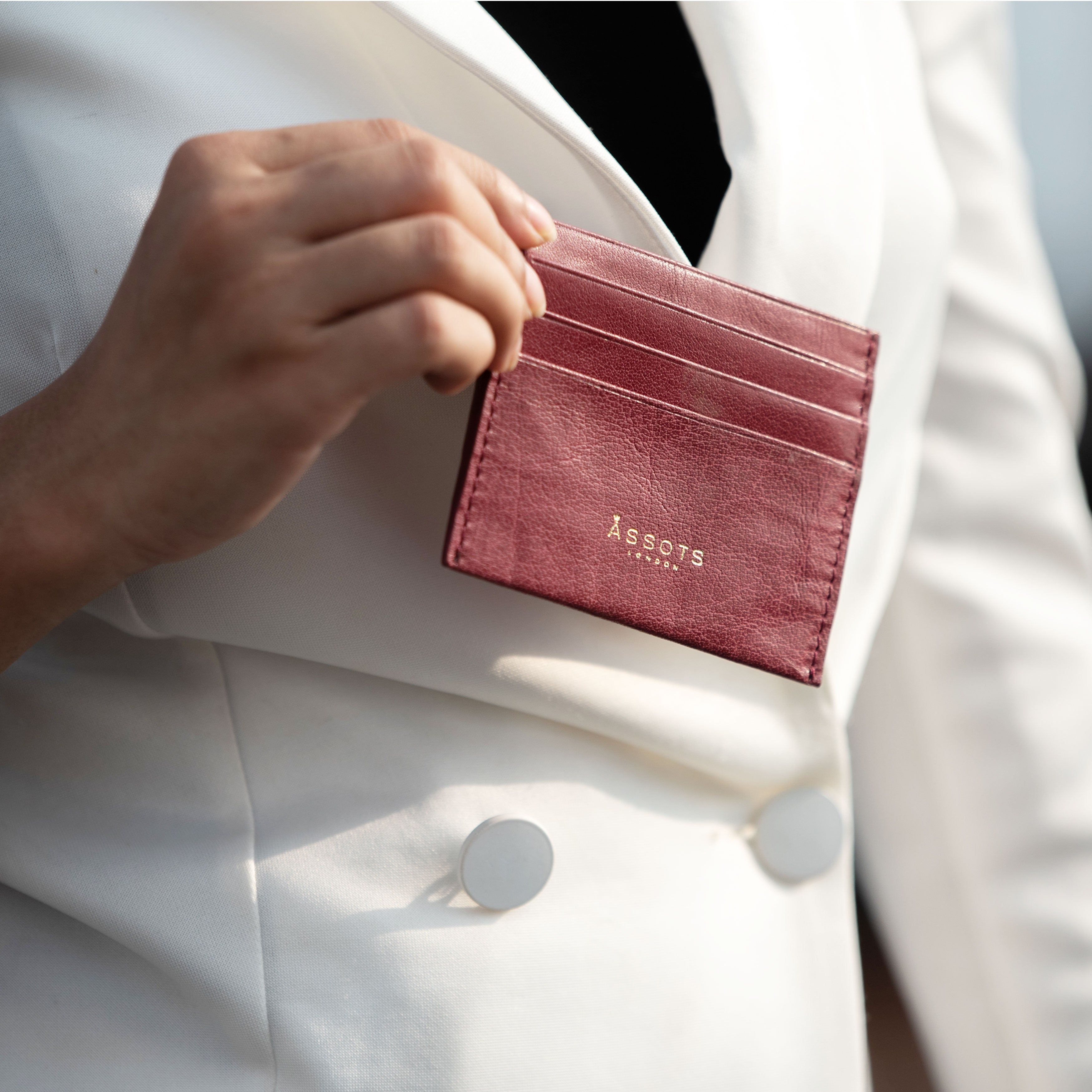 Assots London FANN' RFID Real Leather Credit Card Holder