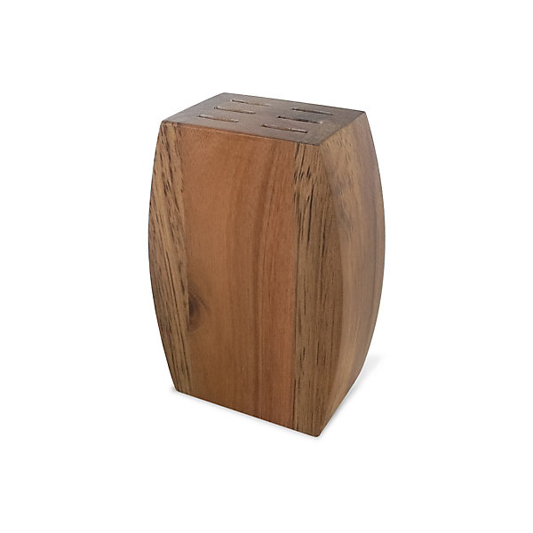 Bloc bois d'acacia 6 couteaux steak Acier - Jet par Lou Laguiole