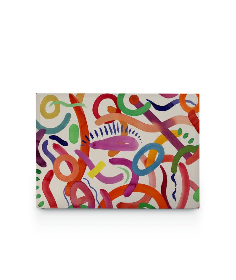 FLOATING COLORS - Tête de lit avec housse Multicolore 160 cm