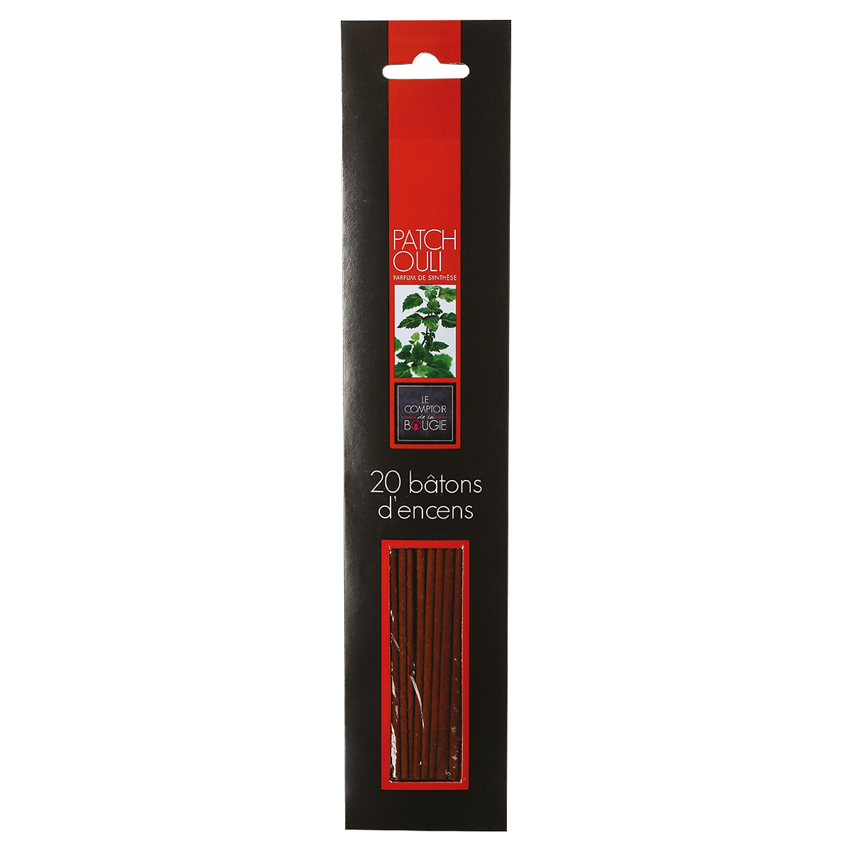Set of 20 incense sticks Patchouli, H.25 cm