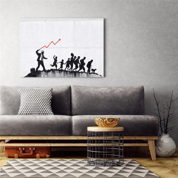Feeby Obraz na płótnie, Banksy Ekomoniczna polityka 60x40