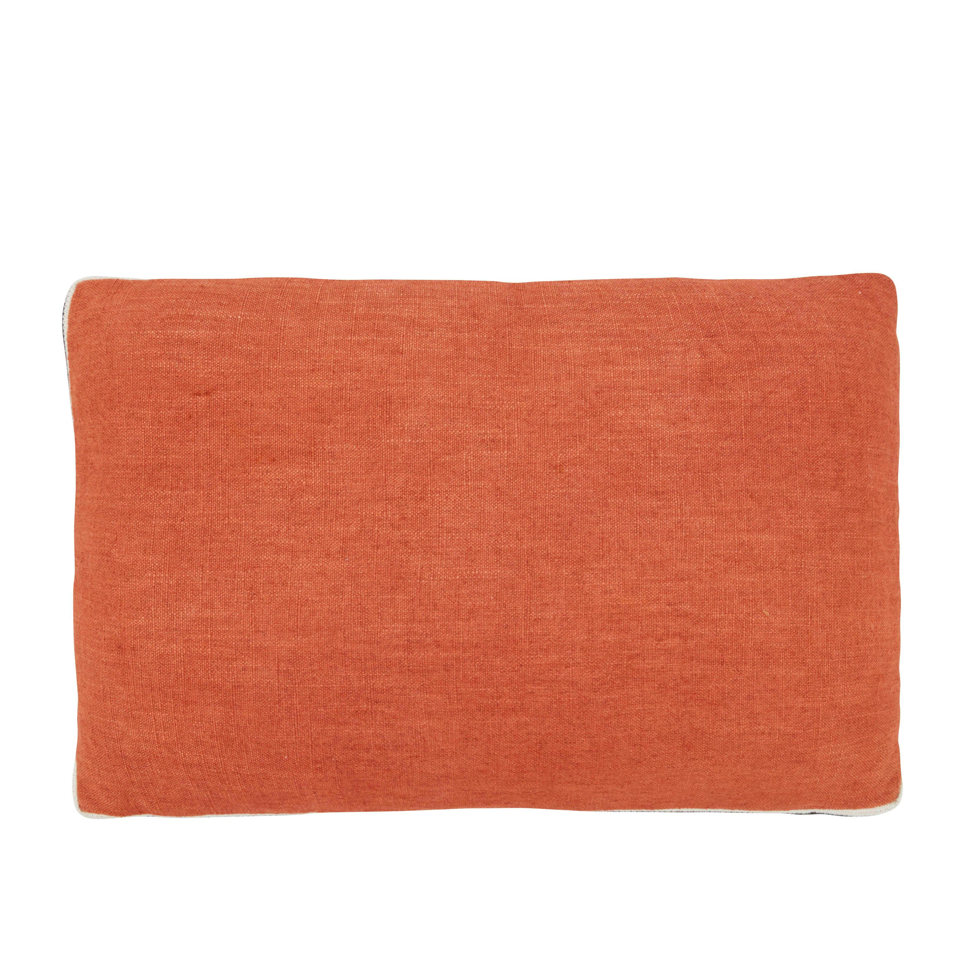 BERJA - Coussin tissé terracotta 40x60
