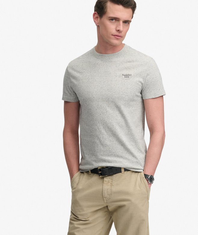 Essential Serif Logo Embroidered T-Shirt