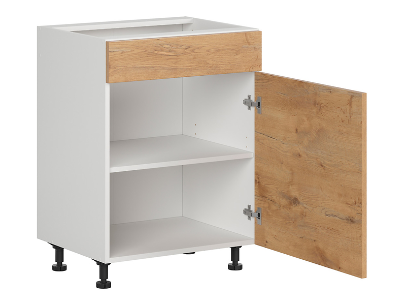 Szafka kuchenna dolna Hamper 60 cm prawa dąb lancelot