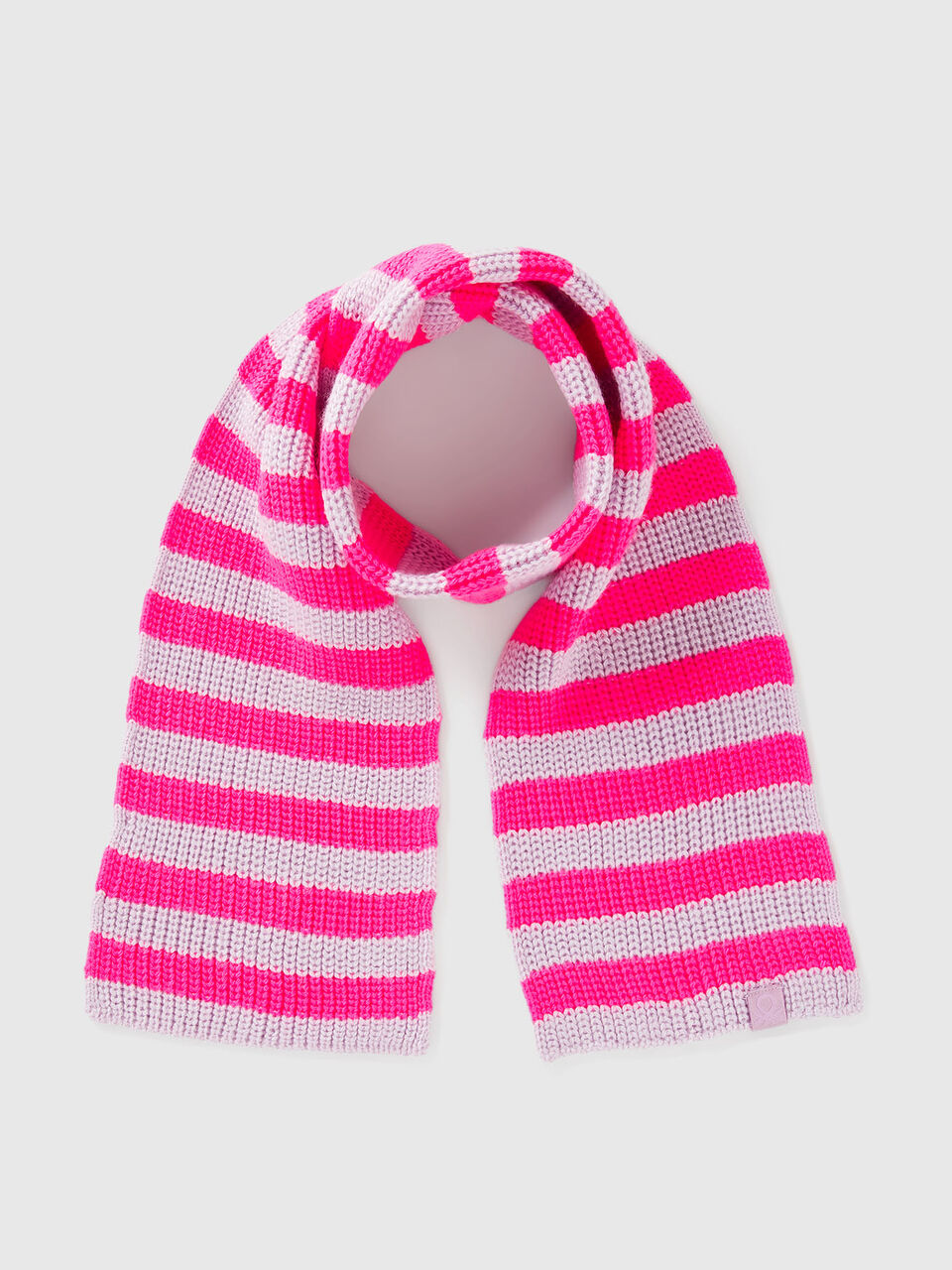 Scarf with multicolor stripes