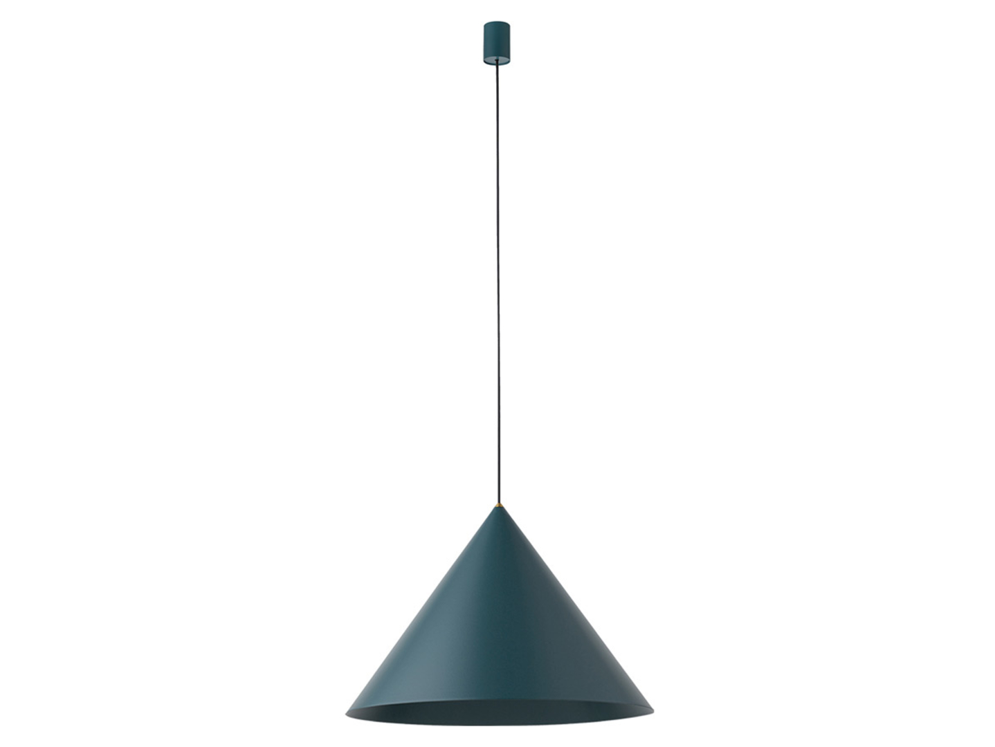 Lampa wisząca Zenith 50 cm stalowa zielona