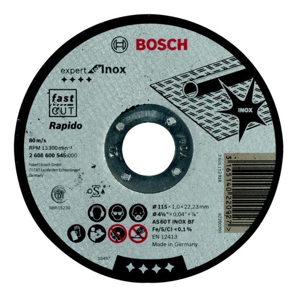 KAPPESKIVE BOSCH RAPIDO 115X1 MM