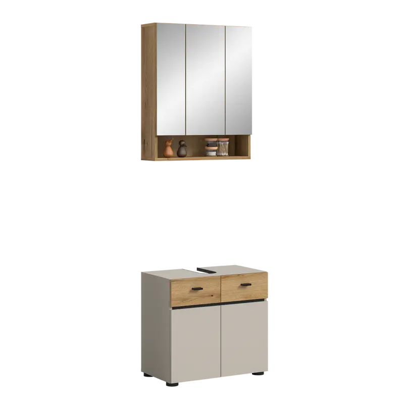 Badschrank 2-teilig Aqua