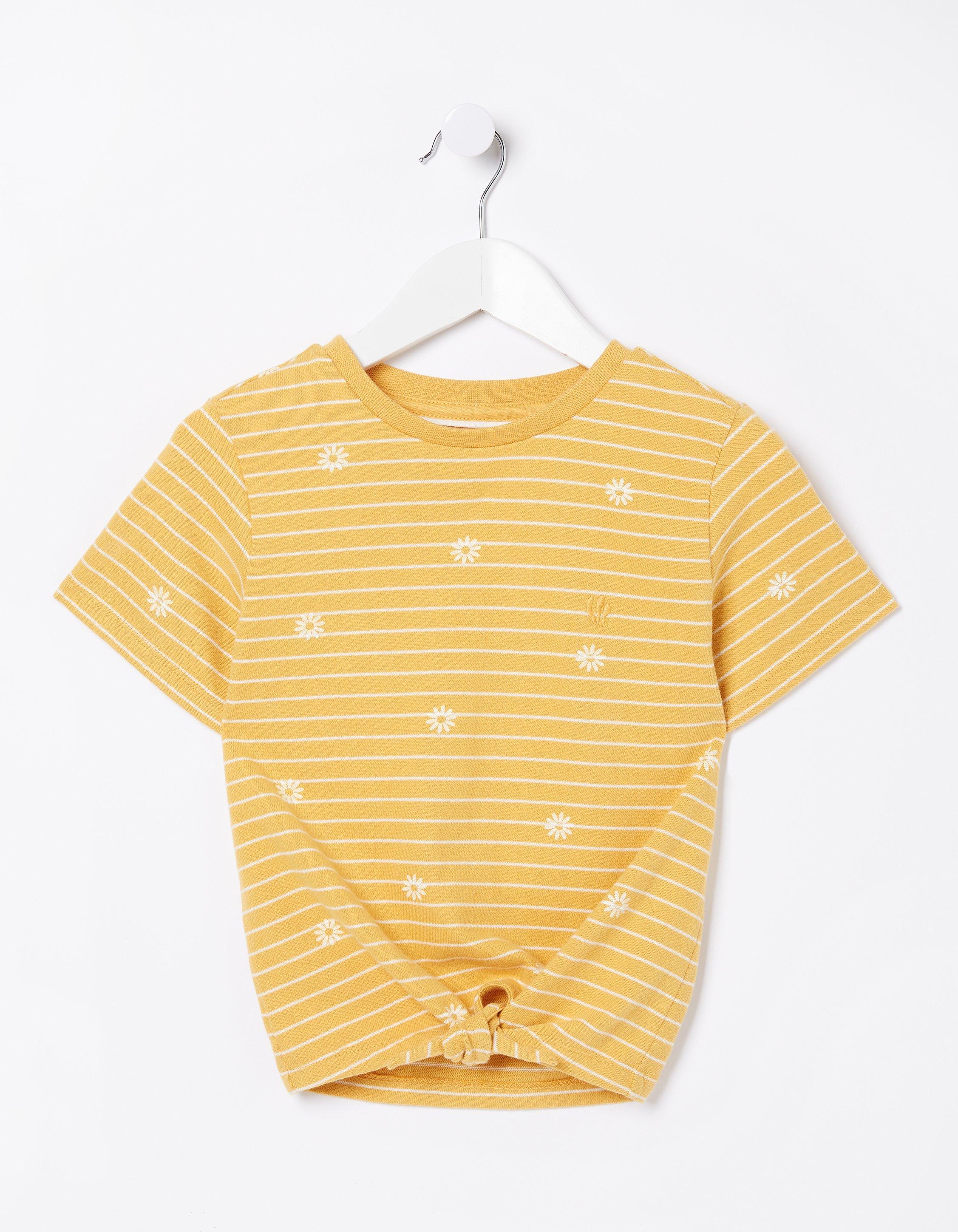 Floral Stripe Jersey T-Shirt