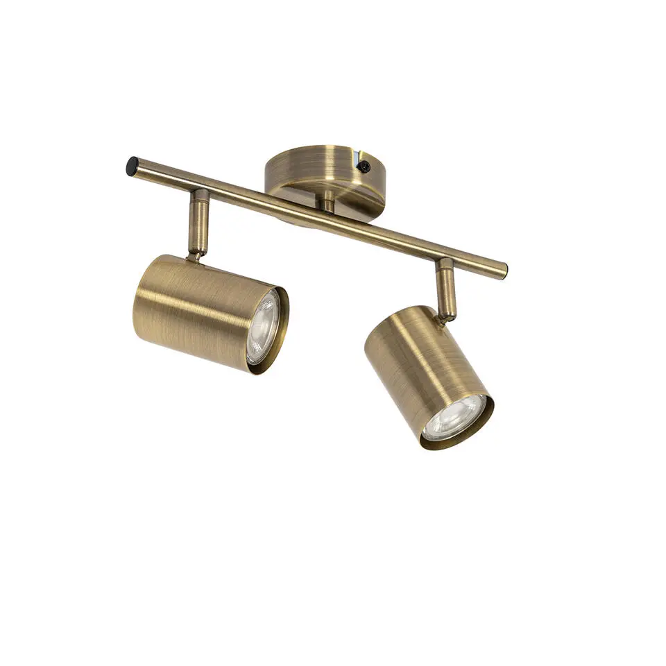 Qazqa verstelbare plafondspot jeana bronskleurig gu10