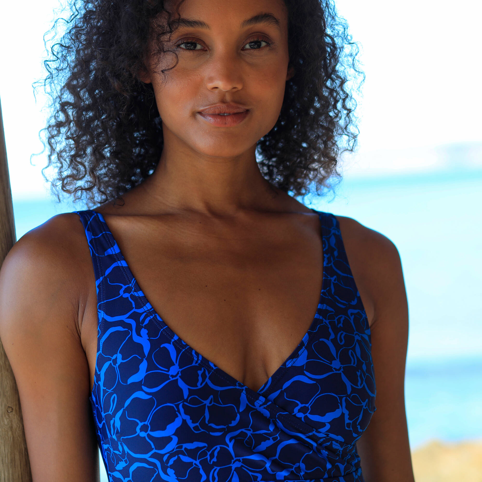 Robe de bain jupette boxer intégré