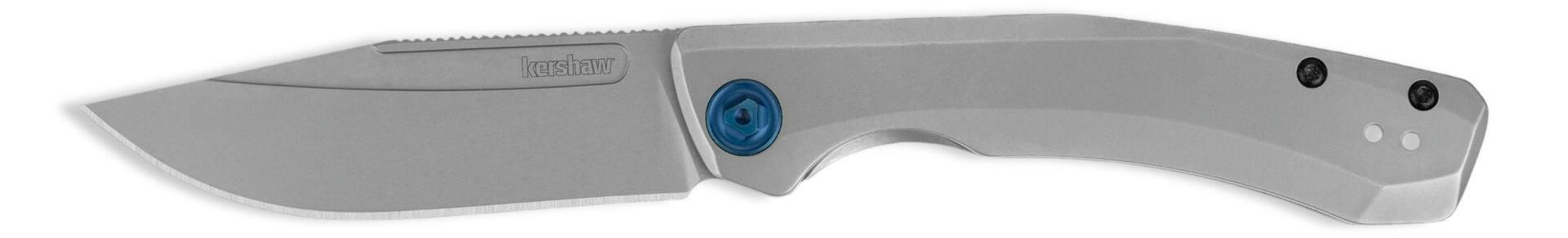 Kershaw Highball XL Clip Point Pocket Knife, Boxed, Steel, 3.3-in, Silver Colour