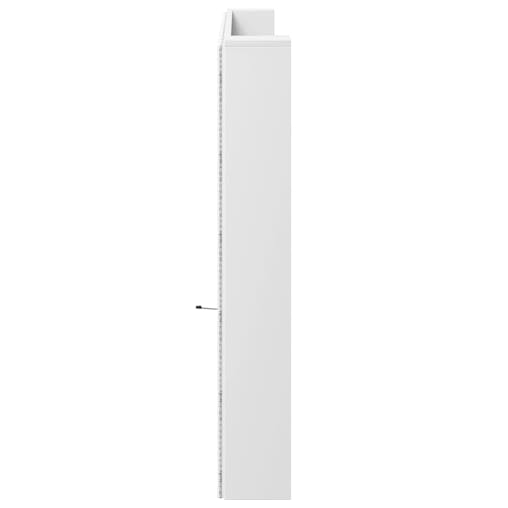 NNEVL Headboard Cabinet with LED White 220x16.5x103.5 cm