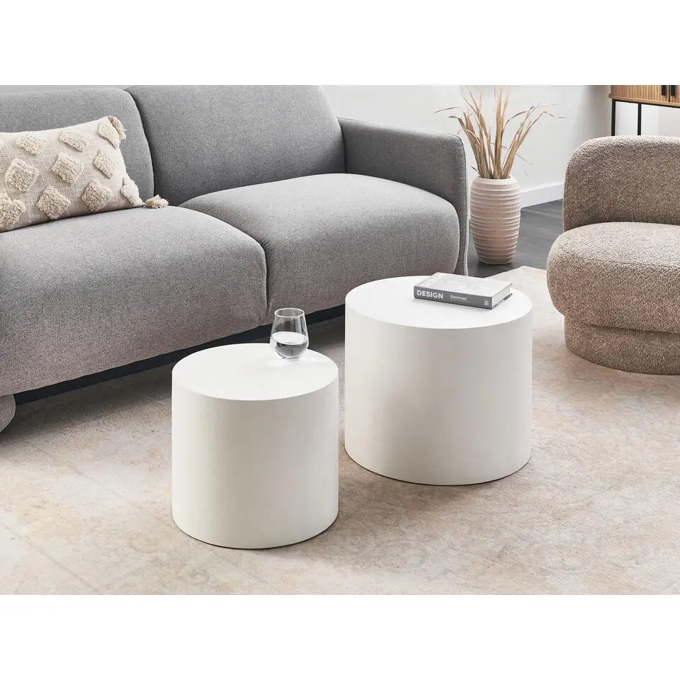 MANTI - Salontafel set - Wit - MDF