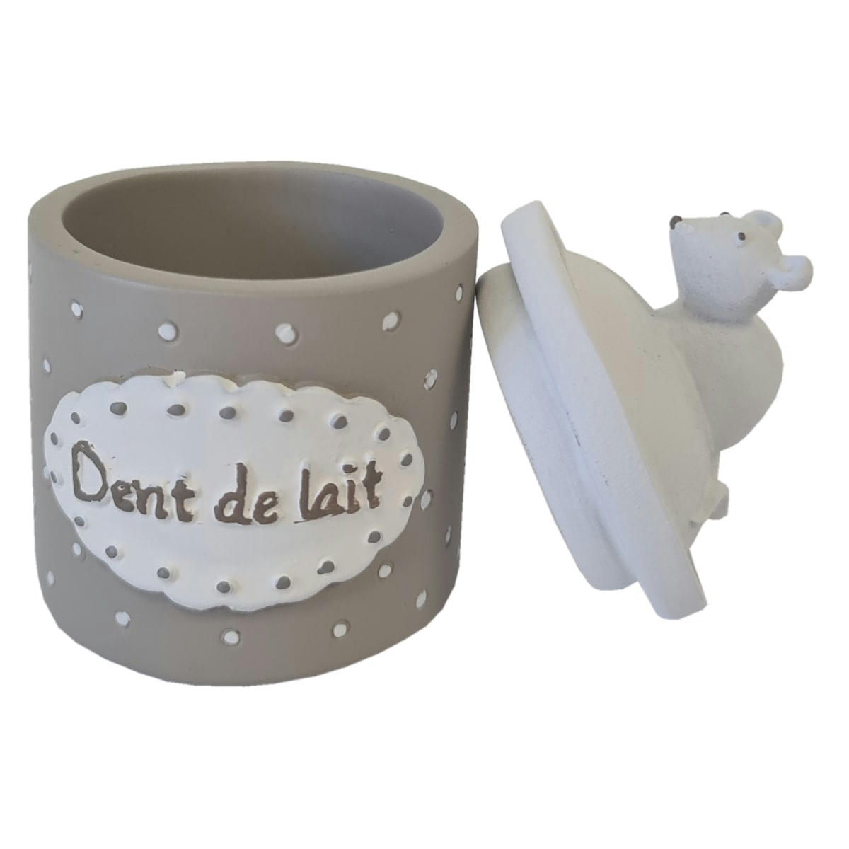 SOURIS - Boîte à dents de lait beige