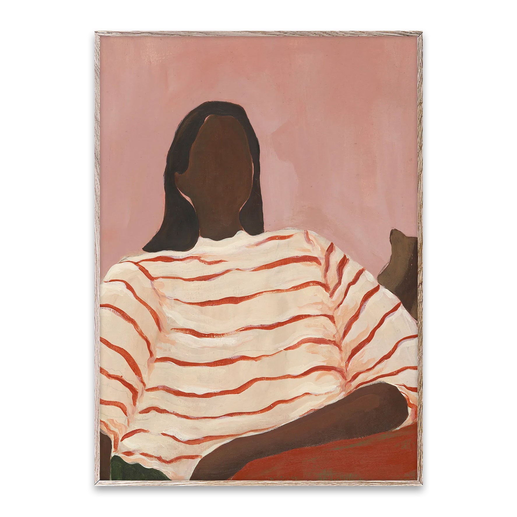 Paper Collective Red Stripes Poster - 30 x 40 cm