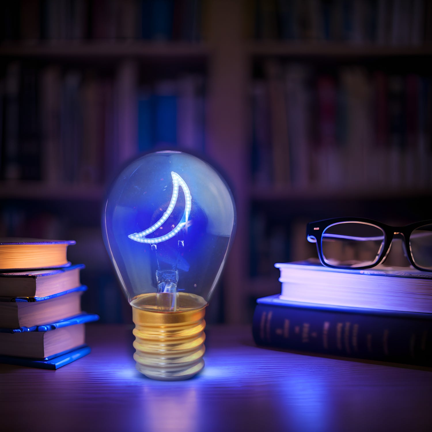 Lampadina decorativa led Luna ricaricabile