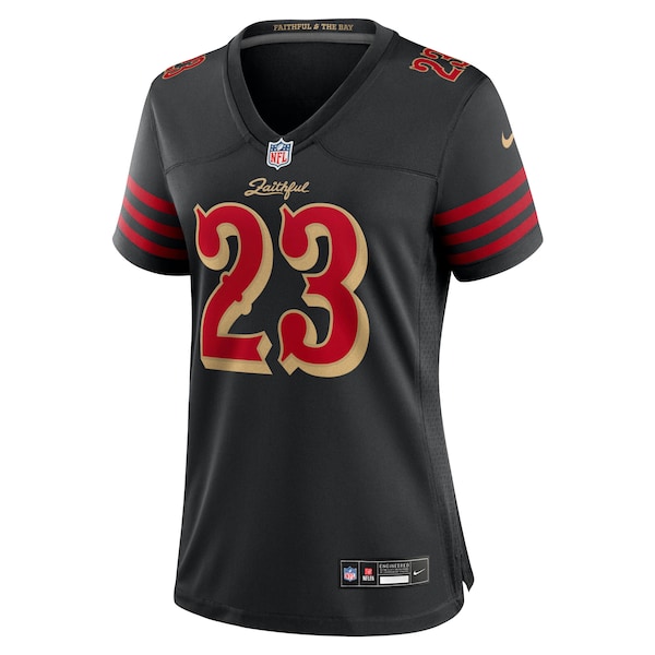 Christian McCaffrey San Francisco 49ers Nike Women's 2025 Rivalries Collection Game Jersey - Black