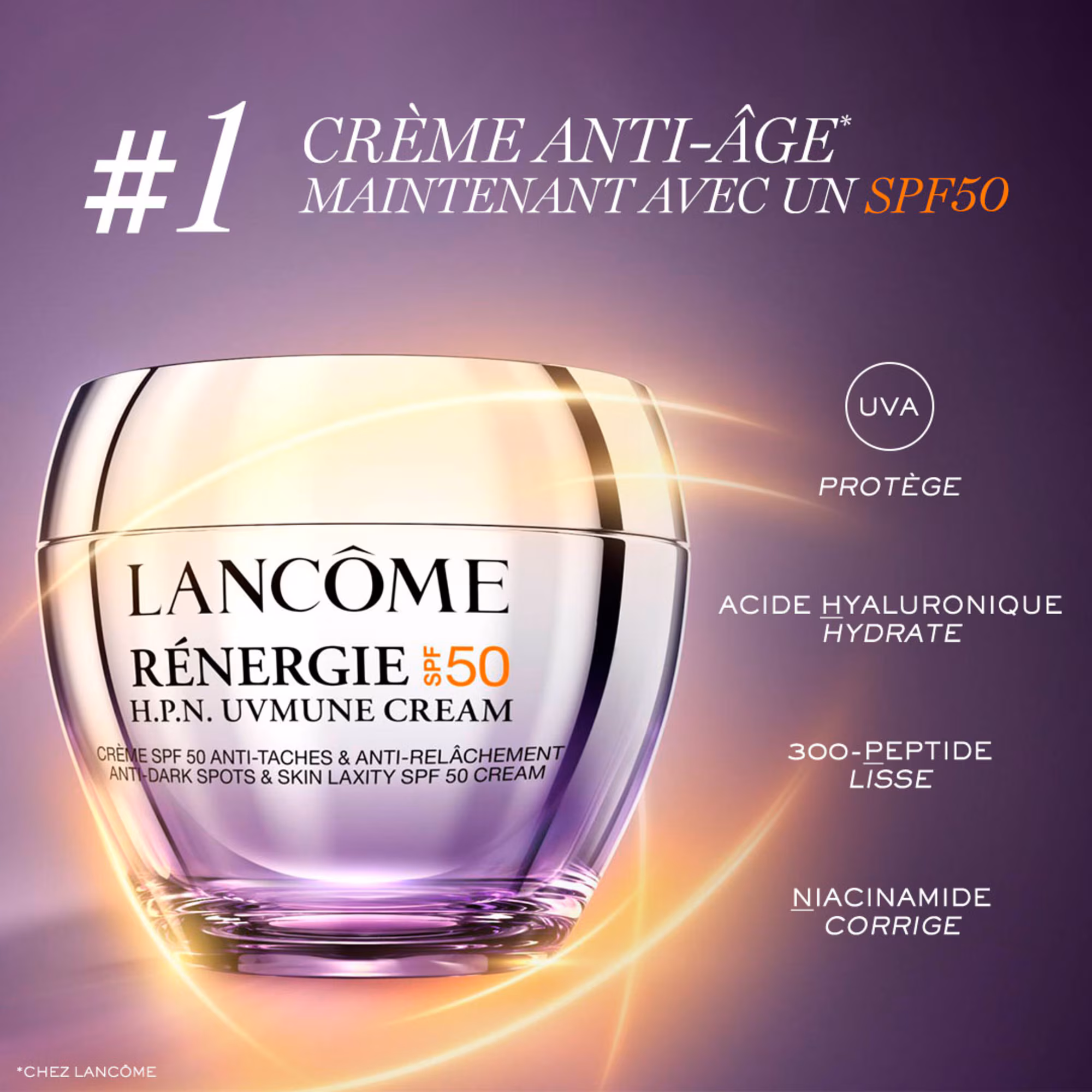 RÉNERGIE H.P.N. UVMUNECrème anti-âge avec spf