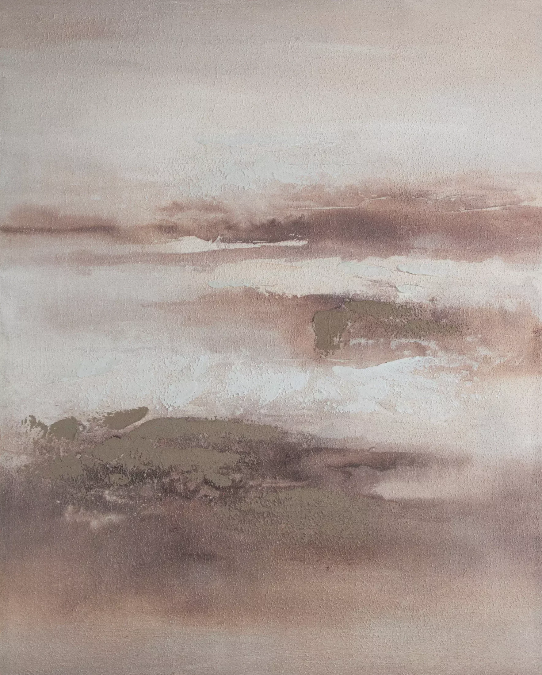Obraz abstarkcja beżowo, kremowy ręcznie malowany na płótnie 80x100 cm