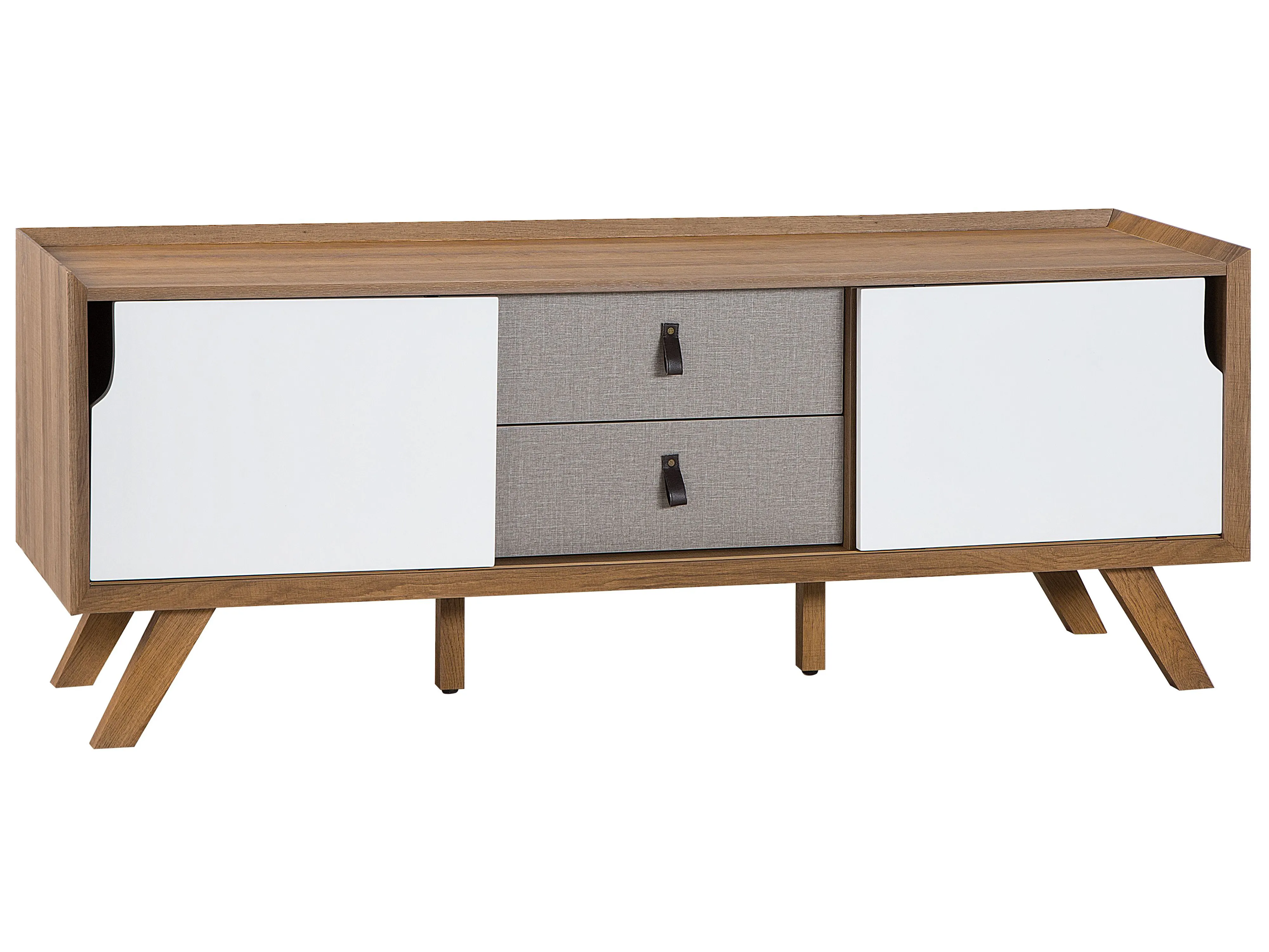 TV Stand ACTON Brown/ White