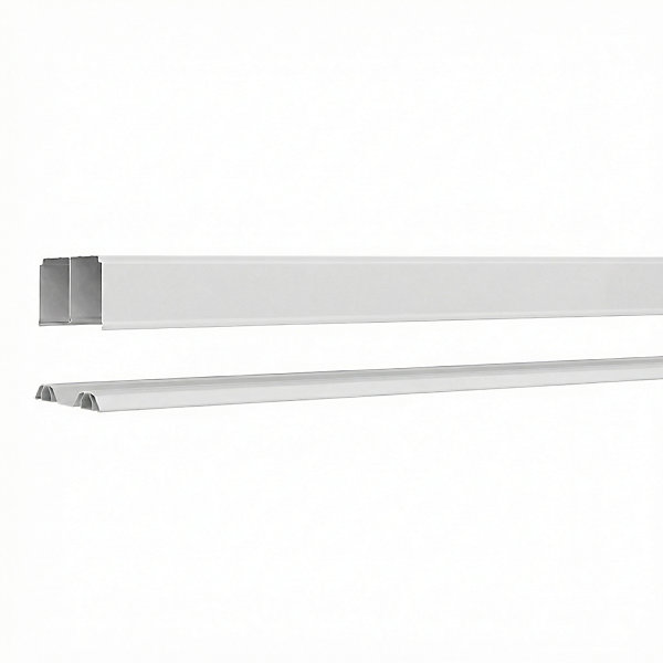 Kit rails de portes coulissantes GoodHome Arius blanc 180 cm