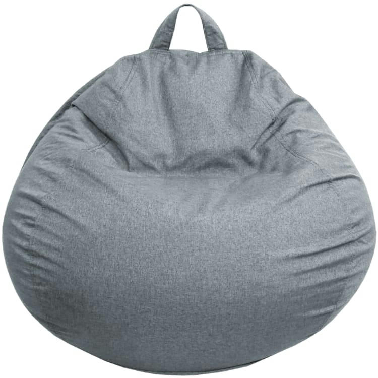 - Pouf Poire Gris Foncé 105 x 85 cm