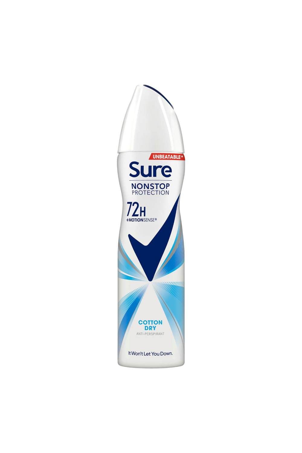 Sure Women 'Anti-Perspirant' 72H Protection Deo Cotton Dry, 6x150ml