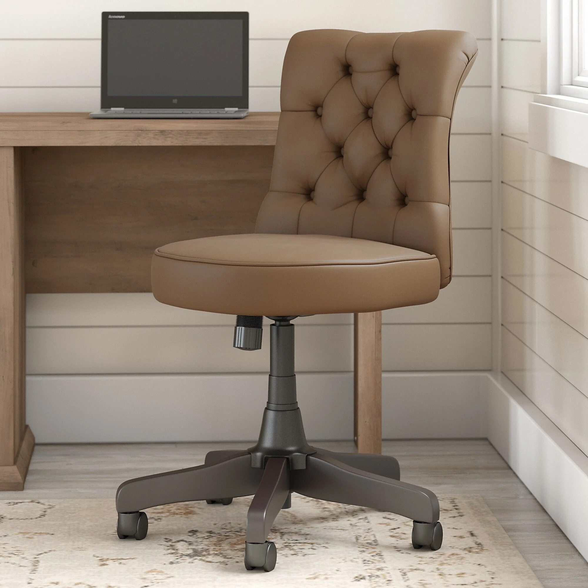 Yorktown Mid Back Tufted Office Chair by Bush Furniture