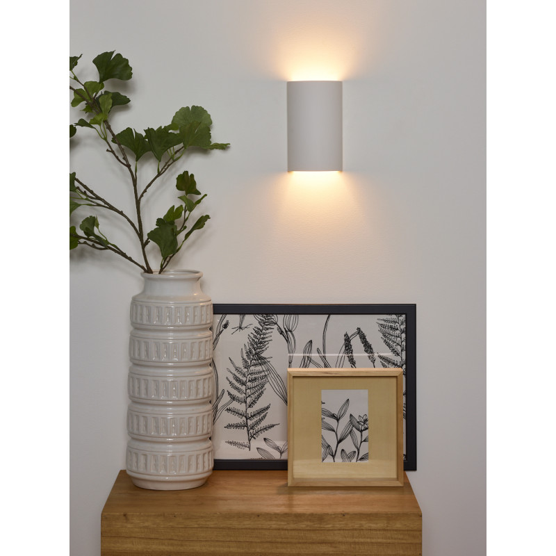 Applique Gipsy ronde blanche 11 x 7 x 18 cm G9 40 W LUCIDE