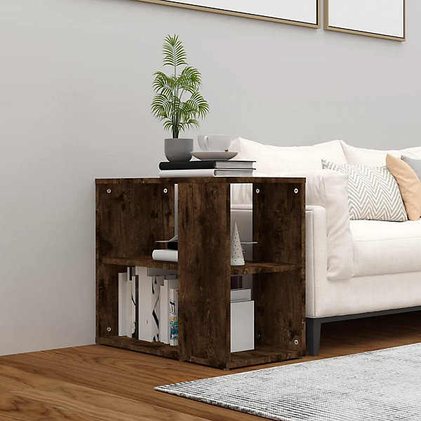 815813 vidaXL Armoire latérale Chêne fumé 60x30x50 cm Bois d'ingénierie