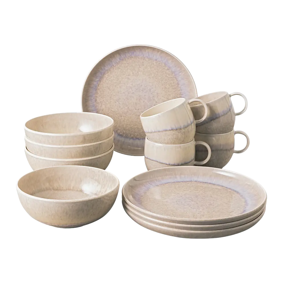 Geschirrset Perlemor Sand