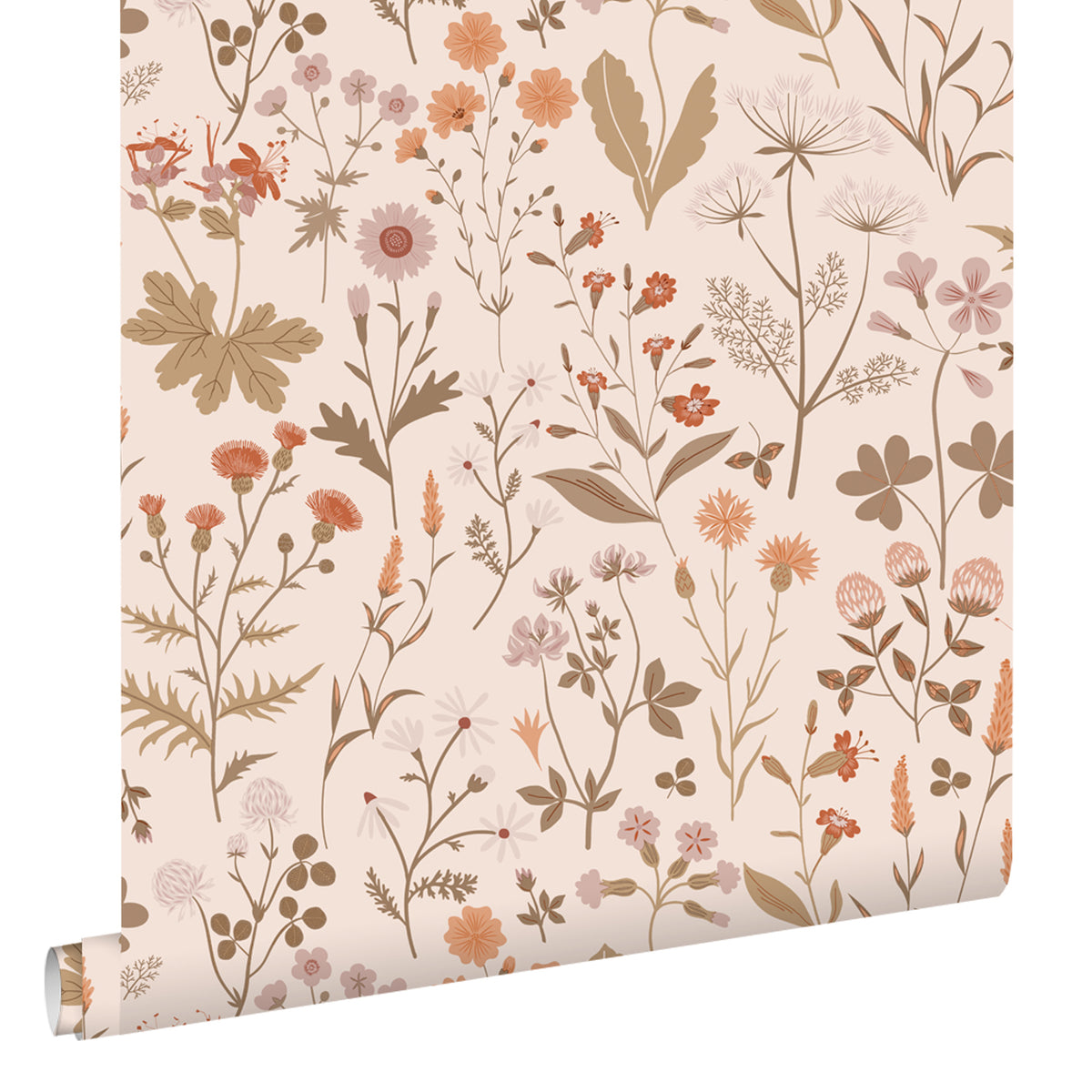 ESTAhome behang veldbloemen beige - 53 cm x 10.05 m - 139596