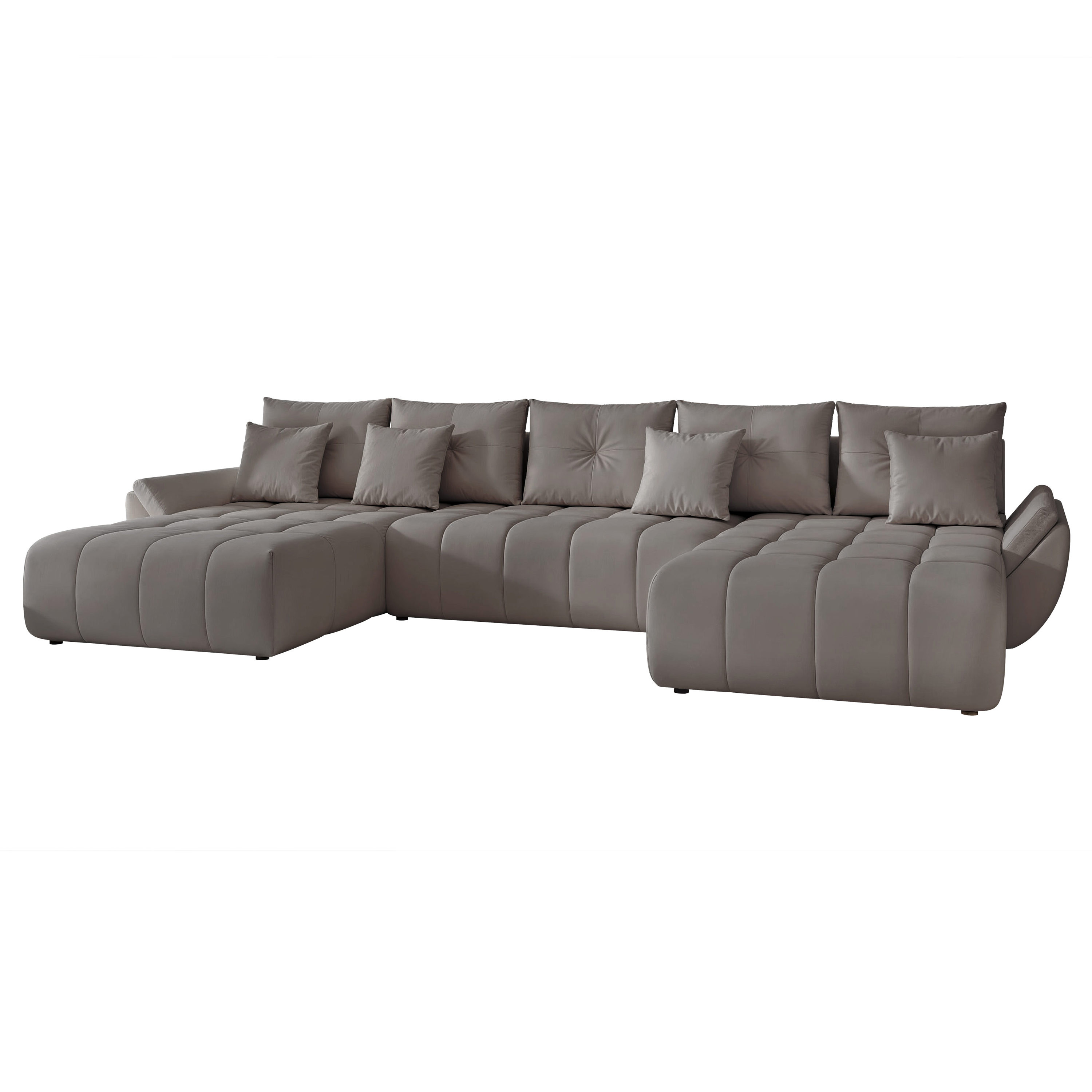 Narożnik tapicerowany DIEGO U z funkcją spania - Szary