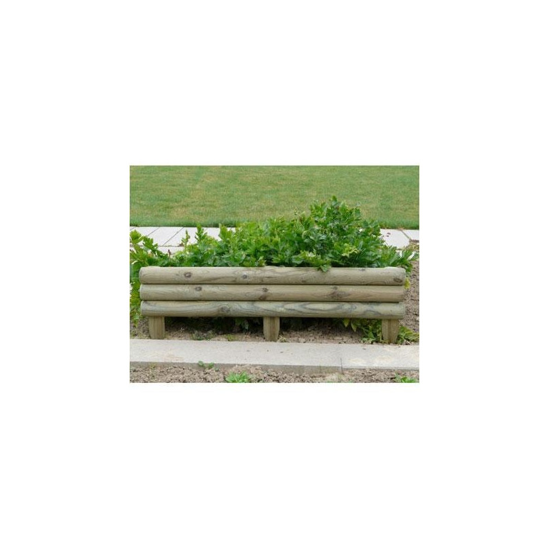 Bordure à planter demi ronde 110 x 40 x 3,5 cm SOLID