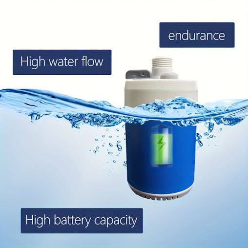 NNETM Portable Camping Shower with Rechargeable Battery