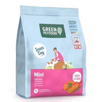 Green Petfood Insect Dog Mini with Insects