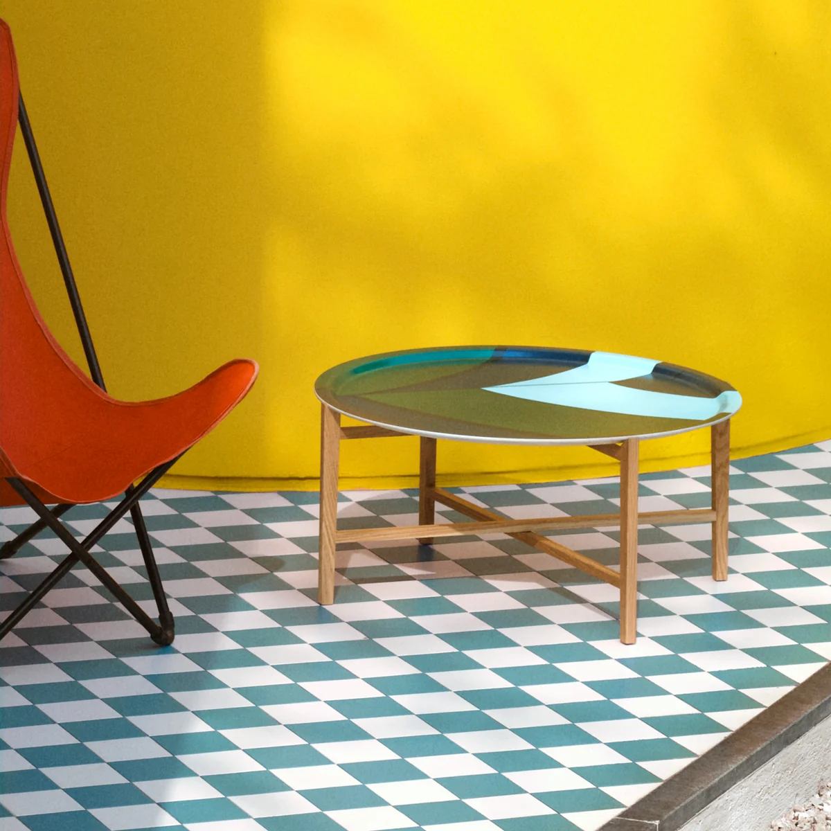 Marimekko - Tablettständer 48,5 x 47 cm, Eiche