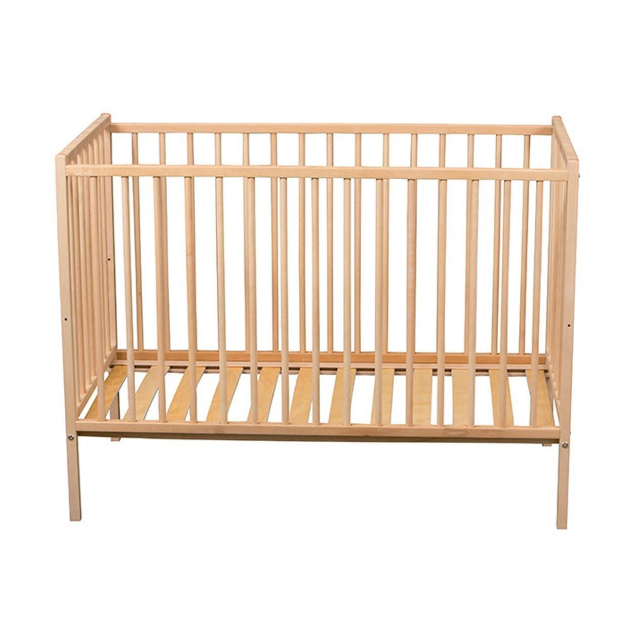 RÉMI - Lit bébé   - vernis naturel - 60x120 cm