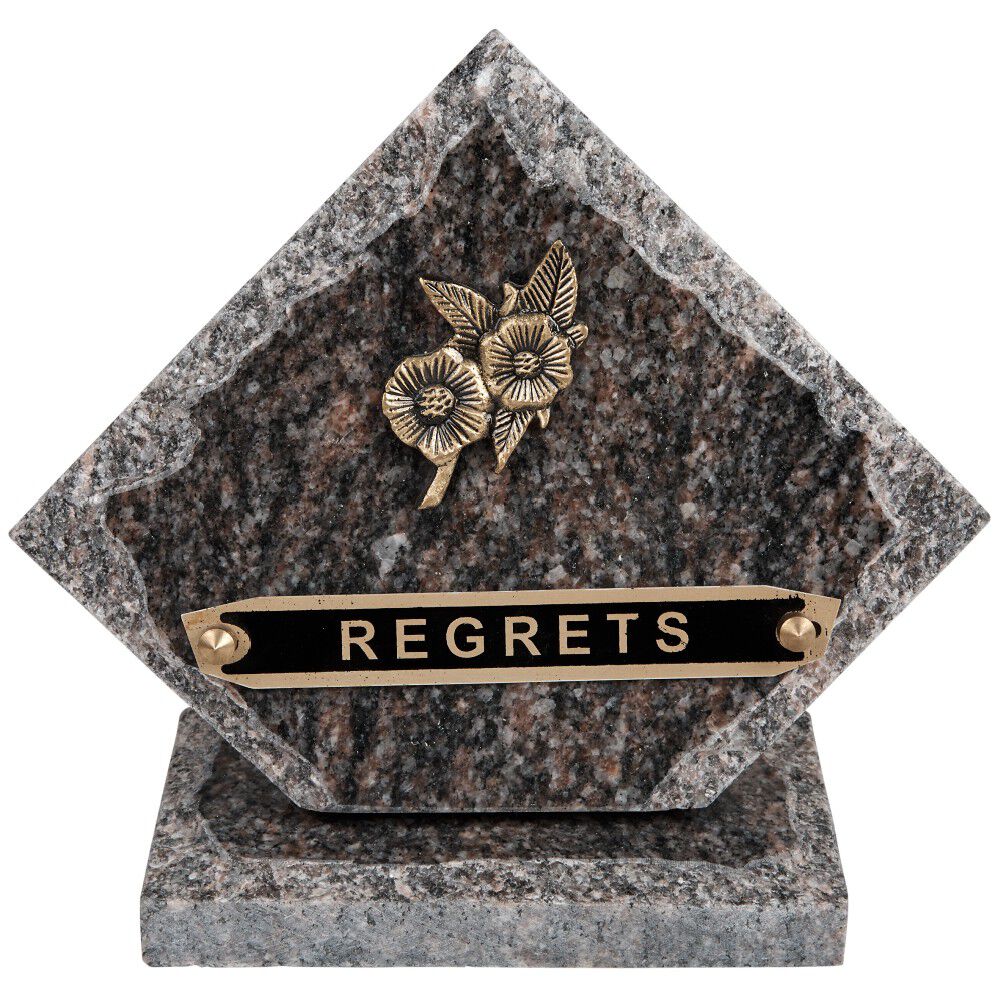 Plaque funéraire souvenir