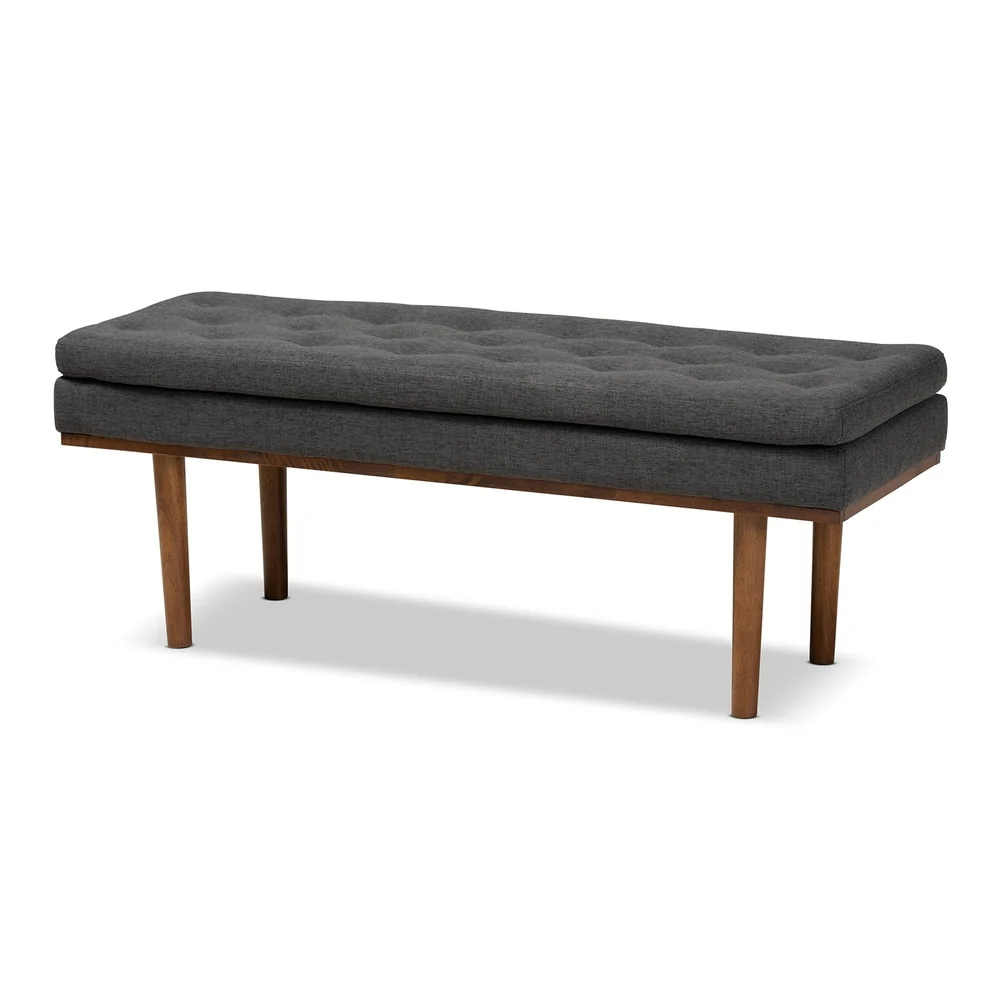 Carson Carrington Ufas Mid-century Modern Upholstered Bench